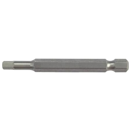 Eight Tool EX-IMPACT HIGH IMPACT HEX BIT 6.35MM SHANK 9MM GROOVE, 4 X 65MM OAL EA-610 4mm x 65